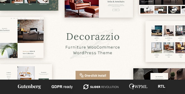 Decorazzio - Interior Design and Furniture Store WordPress Theme 1.1.0