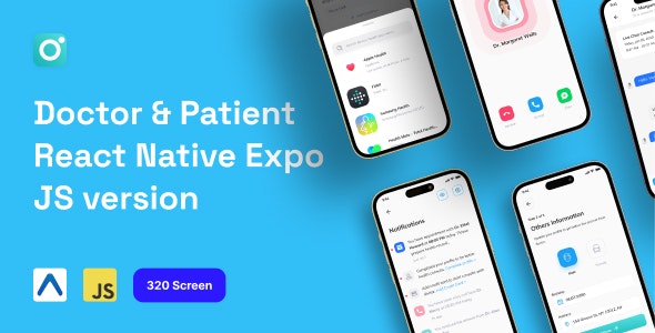 Doctor and Patient React Native Expo Template - Nulled