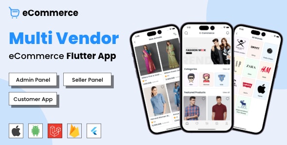 eCommerce - Multi vendor ecommerce Flutter App with Admin panel - Nulled