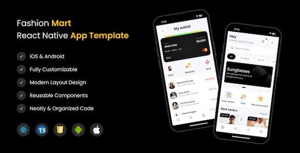 FashionMart | Ultimate React Native E-commerce Mobile App Template - Nulled