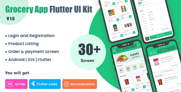 Grocery Shopping App UI Kit | Flutter