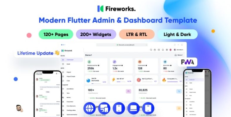 Fireworks - Multipurpose Modern Flutter Admin Dashboard Template ...