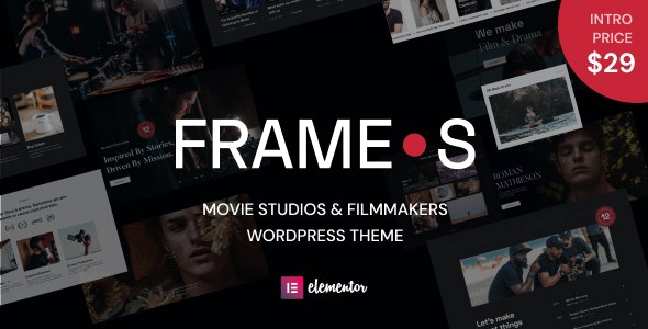 Frames - Movie Studio & Filmmaker WordPress theme