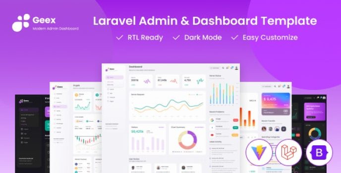 Geex - Laravel 11 Bootstrap Admin Dashboard Template - Nulled