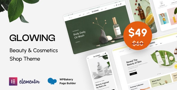 Glowing – Beauty Cosmetics Shop Theme