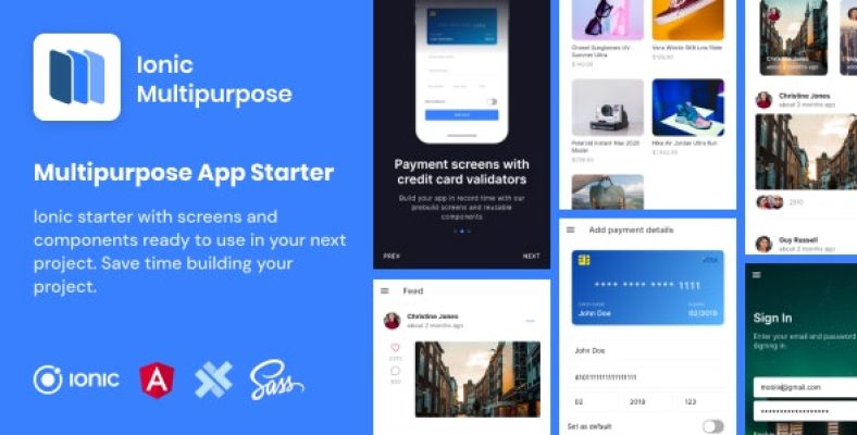 Ionic Multipurpose | Ionic 6 | Angular | UI Theme | Template App ...
