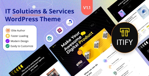Itify - IT Solutions Services Wordpress Theme