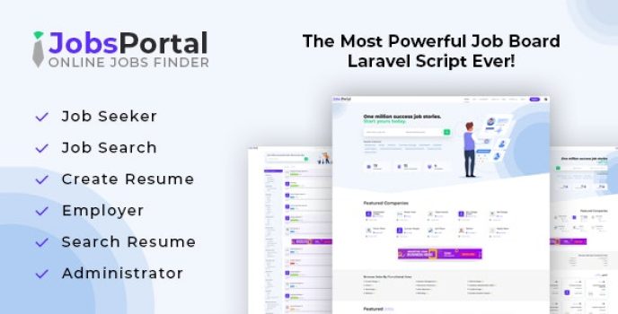 Jobs Portal – Job Board Laravel Script