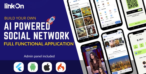 LinkOn – Full Cross-Platform AI Social Network (iOS, Android,  Web)
