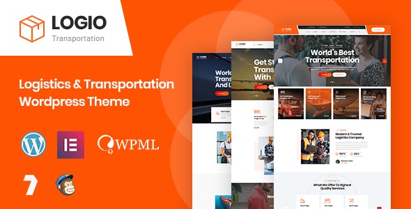 Logio - Logistics Transportation WordPress Theme