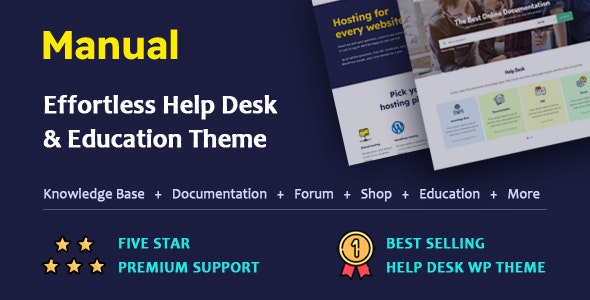 Manual - Documentation, Knowledge Base  Education WordPress Theme