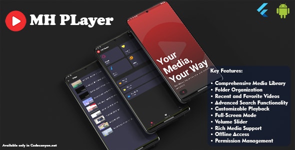 MH Player: The Ultimate Media Experience - Flutter MX Player Clone Full Application