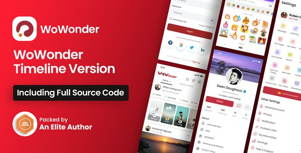 Mobile Native Social Timeline Applications - For WoWonder Social PHP Script