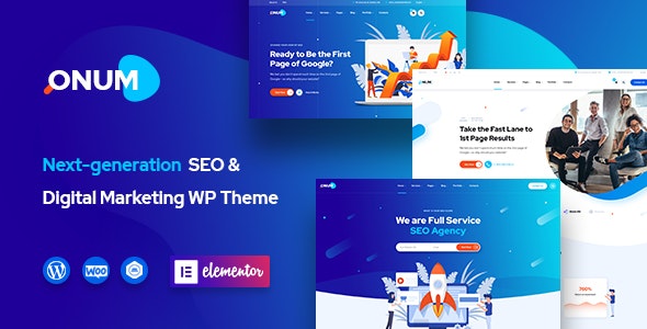 Onum - SEO Marketing Elementor WordPress Theme