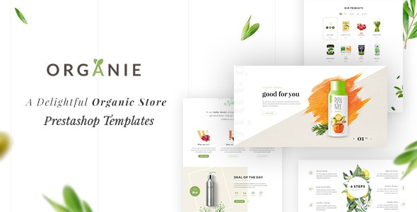 Organie - A Delightful Organic Store eCommerce Prestashop Theme V1.6  V1.7