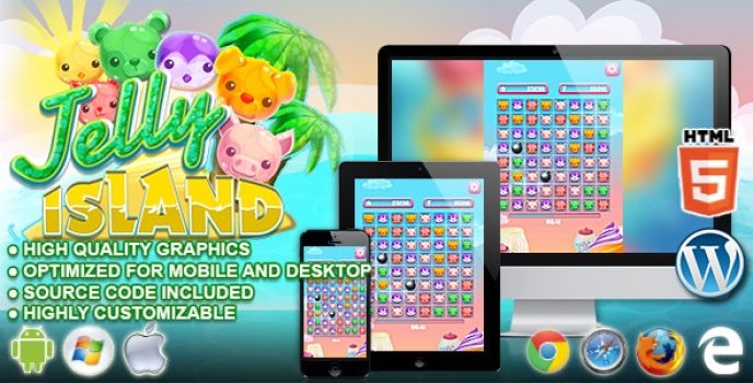 Jelly Island – HTML5 Matching Game