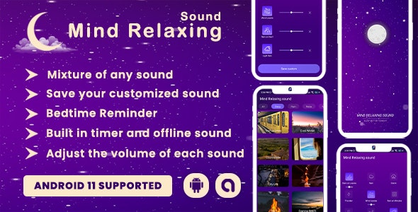 Mind Relaxing Sound - Sleep, meditation and nature (Android 11 Supported)