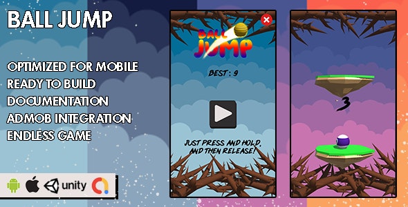 Ball Jump - Unity Game - Android Hypercasual Game - Nulled
