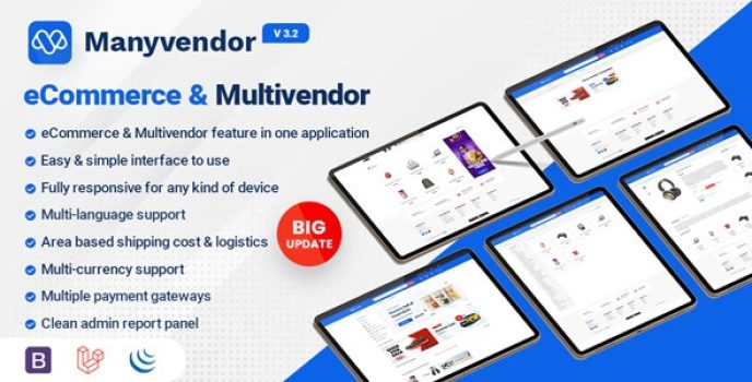 Manyvendor – eCommerce & Multi-vendor CMS