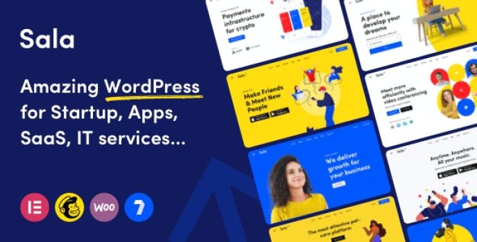 Sala – Startup  SaaS WordPress Theme 1.0.9