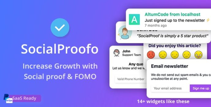 66socialproof – Social Proof  FOMO Widgets Notifications [Regular License]