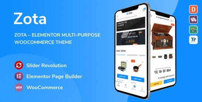 Zota – Elementor Multi-Purpose WooCommerce Theme 1.2.15