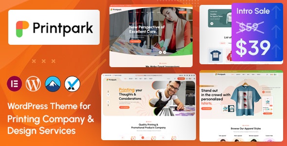 PrintPark - Printing Company Design Services WordPress Theme