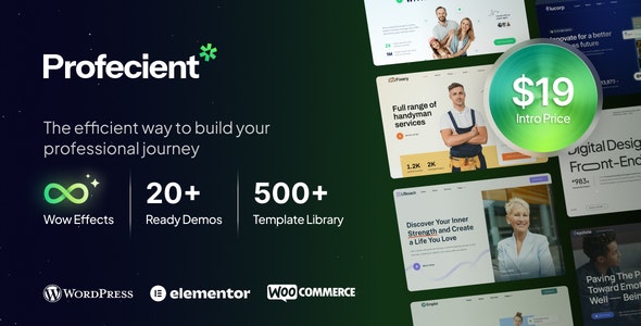 Profecient - Multipurpose Elementor Business WooCommerce WordPress Theme