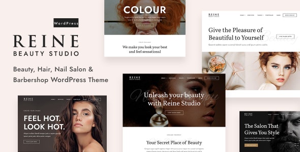 Reine - Barbershop Spa Salon Booking WordPress Theme