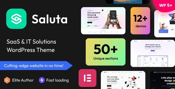Saluta - SaaS IT Solutions WordPress Theme