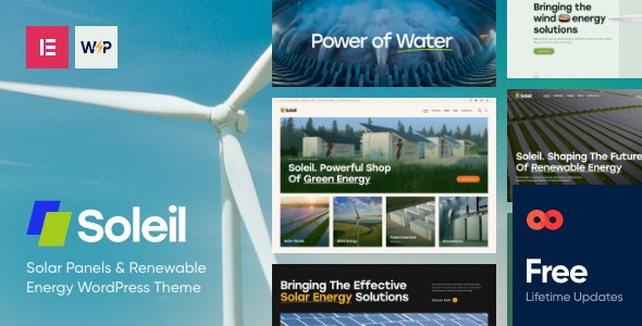 Soleil - Solar Panels Renewable Energy WordPress Theme