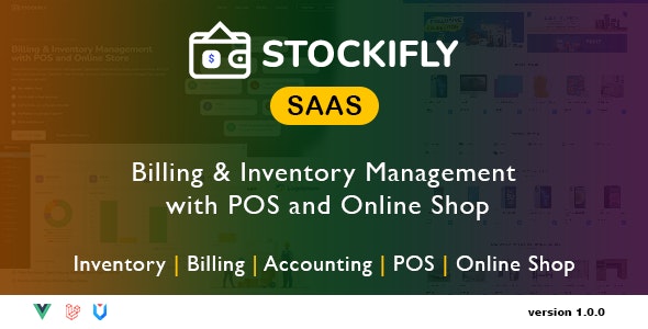 Stockifly SAAS - Billing  Inventory Management with POS and Online Shop