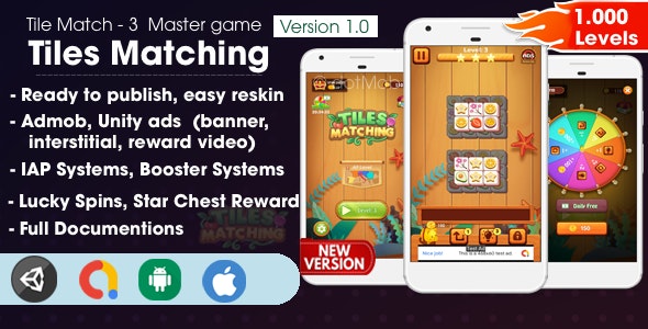 Tiles Matching - Unity Complete Project - Nulled