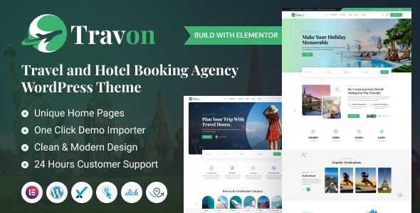 Travon - Tour and Hotel Booking WordPress Theme