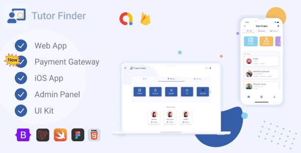 Ios Admin Panel Tutor Finder (iOS + Web + Admin Panel + UI) - Nulled