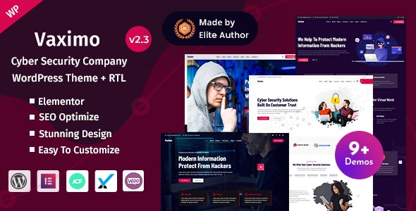 Vaximo - Cyber Security Company WordPress Theme
