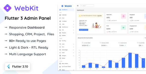WebKit - Flutter Admin Panel - Nulled
