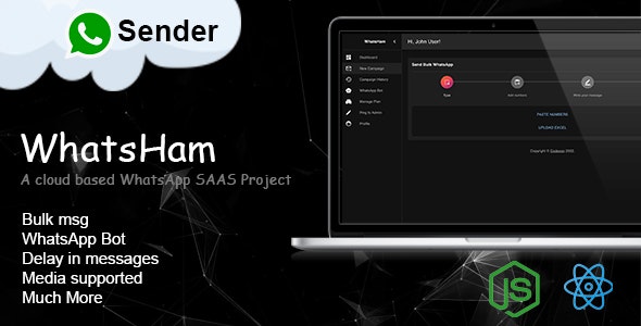 WhatsHam - Cloud based WhatsApp SASS, Wa Warmer, CRM