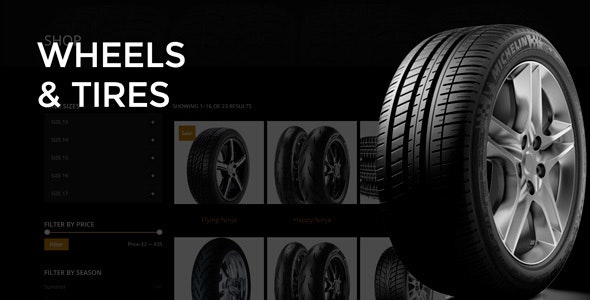 Wheels Tires - WordPress Theme
