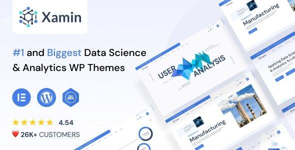 Xamin - Data Science Analytics SaaS WordPress Theme