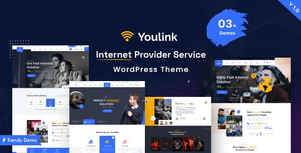 Youlink - Broadband Internet Services WordPress Theme