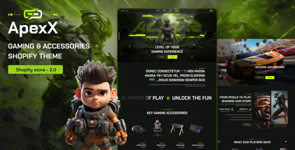 ApexX - Esports  Gaming Store Shopify Theme