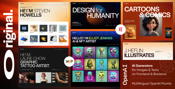 Original — Illustrator  Artist Portfolio WordPress Theme