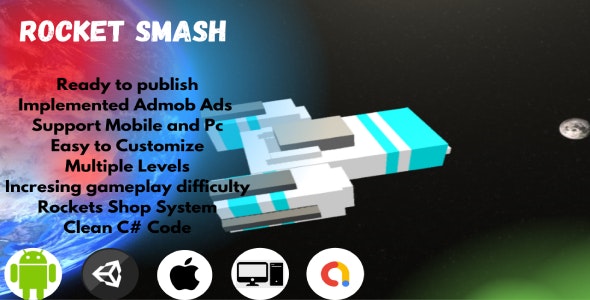 Rocket Smash - Complete Unity 3D Game - Nulled