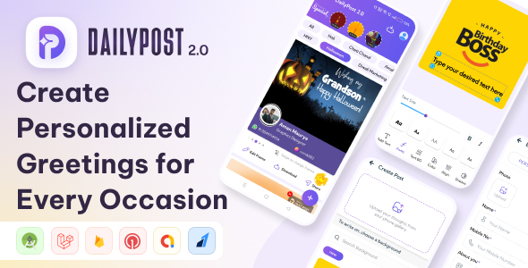 DailyPost 2.O: Poster Maker, Festival Business, Crafto App Clon