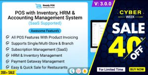 Ready POS – POS with Inventory Management System, HRM  Accounting | POS SAAS