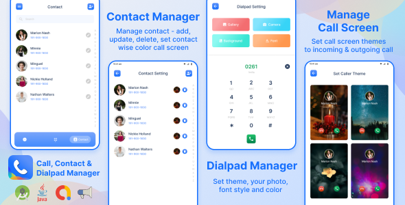 Contacts - My Photo Easy Phone Default Dialer - Color Call Screen ...