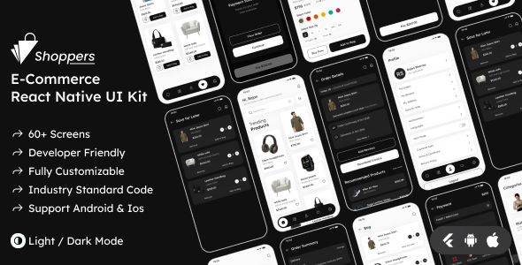 Shoppers Ecommerce React Native App UI Kit - Nulled