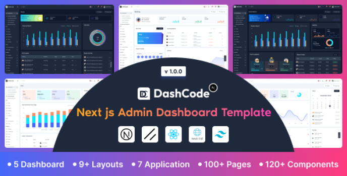 Dashcode Next – Tailwind Next.js Admin Dashboard with shadcn UI ...