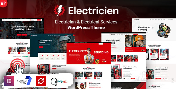 Electricien - Electrician Electrical Services WordPress Theme